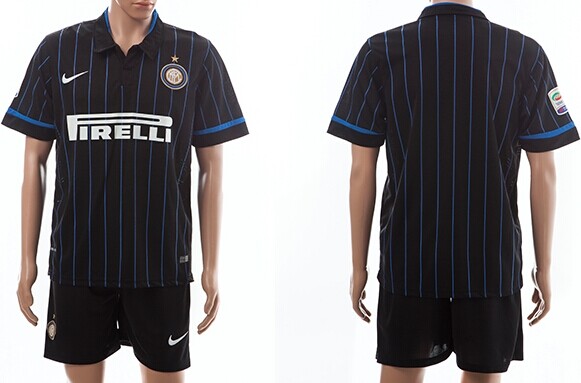 2014/15 Internazionale Milano Blank (or Custom) Home Soccer Shirt Kit