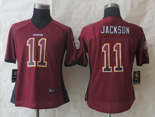 Nike Washington Redskins #11 DeSean Jackson 2013 Drift Fashion Red Womens Jersey