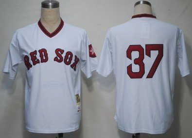 Boston Red Sox #37 Lee White Throwback Jersey