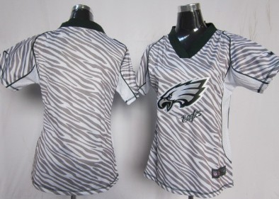 Nike Philadelphia Eagles Blank 2012 Womens Zebra Fashion Jersey