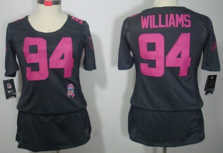 Nike Buffalo Bills #94 Mario Williams Breast Cancer Awareness Gray Womens Jersey