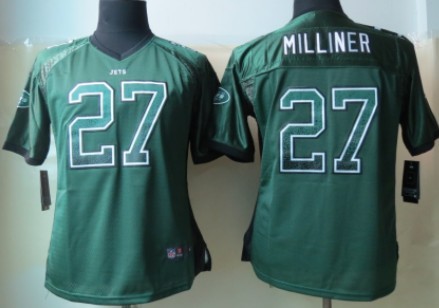 Nike New York Jets #27 Dee Milliner 2013 Drift Fashion Green Womens Jersey