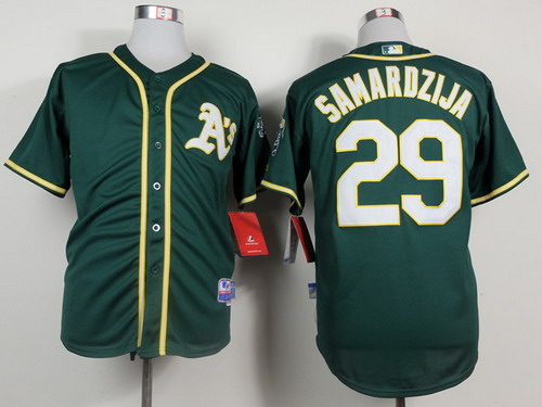 Oakland Athletics #29 Jeff Samardzija 2014 Green Jersey