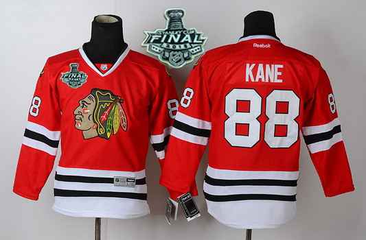 Chicago Blackhawks #88 Patrick Kane 2015 Stanley Cup Red Kids Jersey
