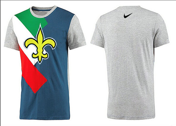 Mens 2015 Nike Nfl New Orleans Saints T-shirts 10