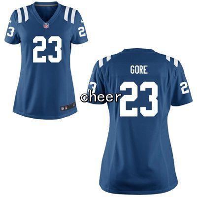NFL game Women Jerseys Indianapolis Colts #23 gore blue Jerseys