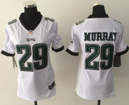 Nike Philadelphia Eagles #29 DeMarco Murray White Game Womens Jersey