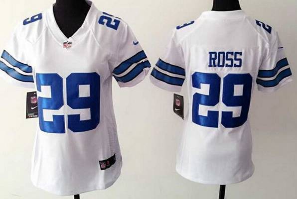 Women's Dallas Cowboys #29 Joel Ross Nike White Game Jersey